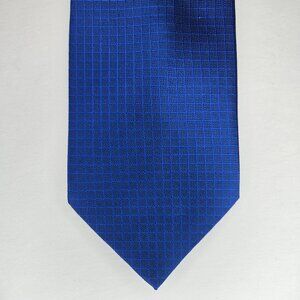 IDEA SETA Blue Mens Tie New Made in Italy 100% Silk 54" x 4"